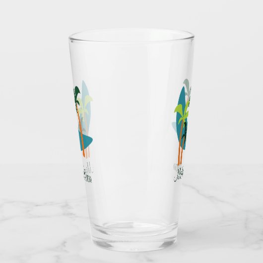 Moderne Palmenoase Mitte des Jahrhunderts Glas (Links)