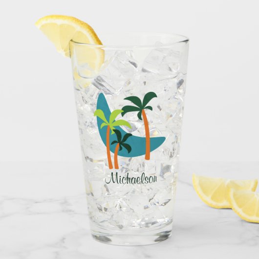 Moderne Palmenoase Mitte des Jahrhunderts Glas (Vorderseite Ice)