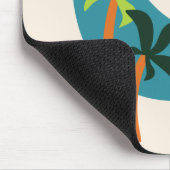 Moderne Palmenoase Mitte des Jahrhunderts Mousepad (Ecke)