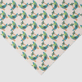 Moderne Palmenoase Mitte des Jahrhunderts Seidenpapier (Ausschnitt)