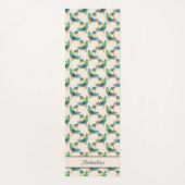 Moderne Palmenoase Mitte des Jahrhunderts Yogamatte (Vorderseite)