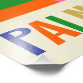 Moderne Palmsprings - farbenfroh Abstrakt Fotodruck (Ecke)