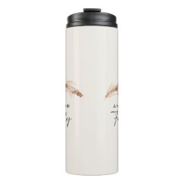 Moderne Pampas Gras Familiengeschenk Aufenthalt Thermosbecher