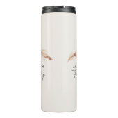 Moderne Pampas Gras Familiengeschenk Aufenthalt Thermosbecher (Rückseite)