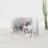 Moderne Pampas MAMA Blume Muttertag Karte (Vorderseite)