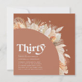Moderne Pampasgras Terracotta 30. Geburtstag Foto (Vorderseite)