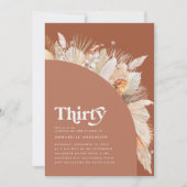 Moderne Pampasgras Terracotta 30. Geburtstag Foto (Vorderseite)