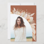 Moderne Pampasgras Terracotta 30. Geburtstag Foto (Rückseite)