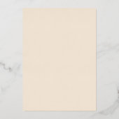 Moderne Pancakes Bridal Brunch Rose Gold Folieneinladung (Rückseite)