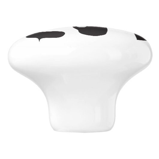 Moderne Panda Keramik Pull Knoblauch Keramikknauf (Seitenansicht)