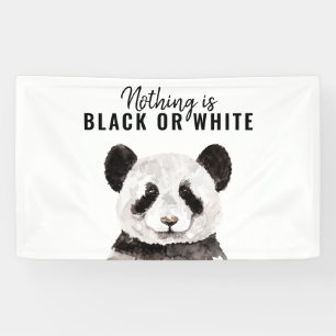 Moderne Panda schwarz und weiß mit Angebot Banner