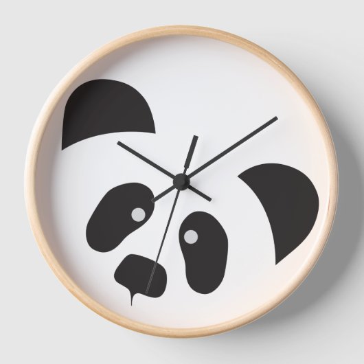 Moderne Panda Wall Clock, 10" Runde Uhr (Vorderseite)