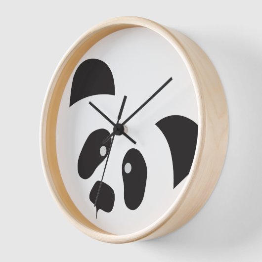 Moderne Panda Wall Clock, 10" Runde Uhr (Winkel)