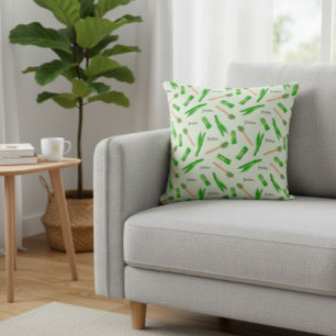 Moderne Pandan-Blatt-Muster Kissen