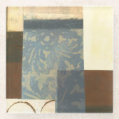 Moderne Panel-Malerei Glasuntersetzer (Vorderseite)