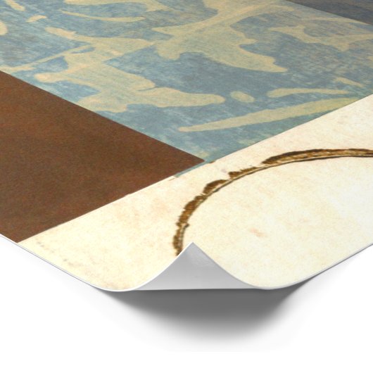 Moderne Panel-Malerei Poster (Ecke)