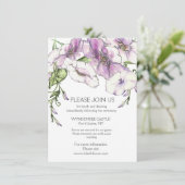 Moderne Pansy Begleitkarte (Stehend Vorderseite)