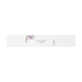 Moderne Pansy Wedding Einladungsbanderole (Flach)