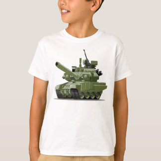 Moderne Panzerzeichnung Cartoon T-Shirt