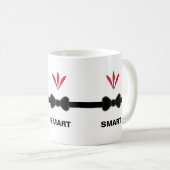 Moderne Papa-Fliege Kaffeetasse (VorderseiteRechts)