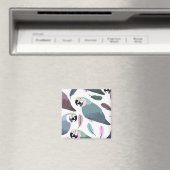 Moderne Papageien Tropisches Muster Magnet (In Situ (Geschirrspüler))