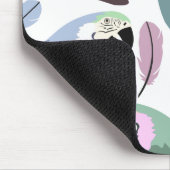 Moderne Papageien Tropisches Muster Mousepad (Ecke)