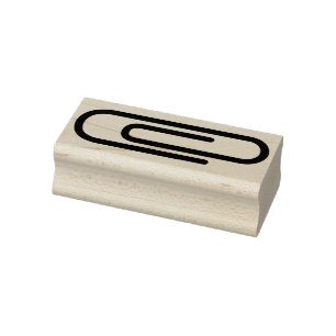 Moderne Paperclip-Silhouette Gummistempel