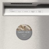 Moderne Papiernamenskur Magnet (In Situ (Geschirrspüler))