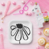 Moderne Papierplatte für Blume Pappteller (Party)