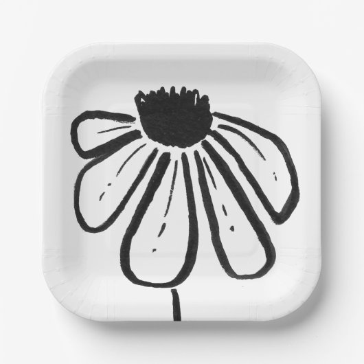 Moderne Papierplatte für Blume Pappteller (Vorderseite)