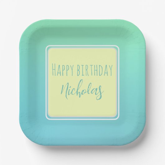 Moderne Papierplatte Pappteller (Vorderseite)