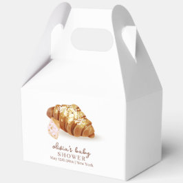 Moderne Pariser Bäckerei Konditorei Croissant Baby Geschenkschachtel