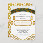 Moderne Partei des islamischen Engagements in Weiß Einladung (Vorne/Hinten)