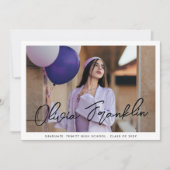 Moderne Partei für das Foto von Textnachrichten an Einladung (Vorderseite)