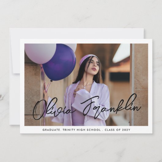 Moderne Partei für das Foto von Textnachrichten an Einladung (Vorderseite)