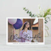 Moderne Partei für das Foto von Textnachrichten an Einladung (Stehend Vorderseite)