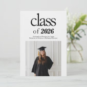 Moderne Partei für den Minimalistischen Foto Einladung (Stehend Vorderseite)