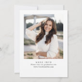 Moderne Partei für den Minimalistischen FOTO Einladung (Rückseite)