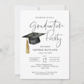 Moderne Partei für den Minimalistischen Foto Einladung (Vorderseite)