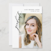 Moderne Partei für den Minimalistischen Foto Einladung (Vorderseite)