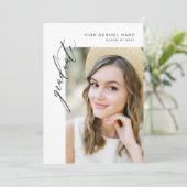 Moderne Partei für den Minimalistischen Foto Einladung (Stehend Vorderseite)