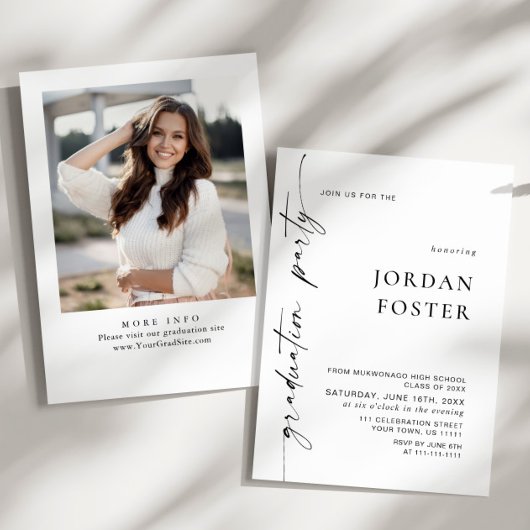 Moderne Partei für den Minimalistischen FOTO Einladung