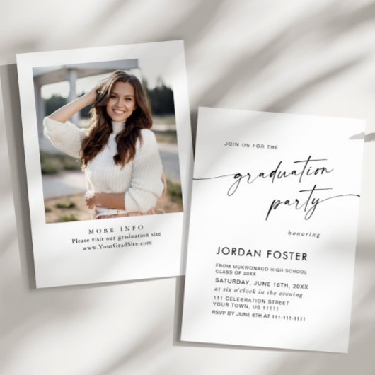 Moderne Partei für den Minimalistischen FOTO Einladung