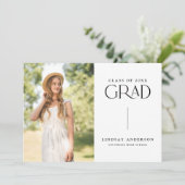 Moderne Partei für den Minimalistischen Foto Einladung (Stehend Vorderseite)