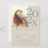 Moderne Partei für die Minimalistische Foto-Script Einladung (Vorderseite)