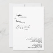 Moderne Partei für klassisches Engagement Einladung (Vorderseite)