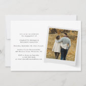 Moderne Partei für Skripte und Fotos Einladung (Rückseite)