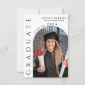 Moderne Partei mit zwei Fotos Einladung (Vorderseite)