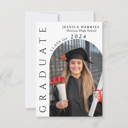 Moderne Partei mit zwei Fotos Einladung (Vorderseite)