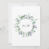 Moderne Partnerschaft für geometrische Rahmen Euka Einladung (Rückseite)